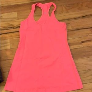 Bright salmon cool racer back